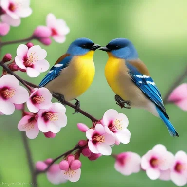 The birds chirping in perfect harmony heralded the arrival of spring and new love.