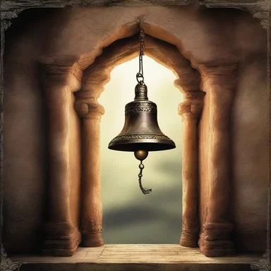 The distant sound of a mystical bell heralded the awakening of ancient magic in the kingdom.
