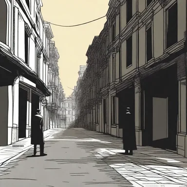 The herald stood on the deserted street, warning the townspeople of the approaching terror that lurked in the shadows.