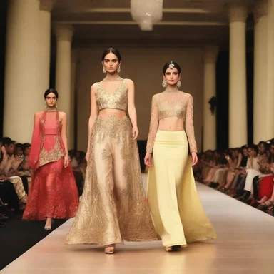 The fashion show was kicked off by a glamorous herald, announcing the latest trends and designs with utmost enthusiasm.