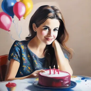The artist painted a beautiful portrait of the birthday girl, capturing her essence in every stroke.
