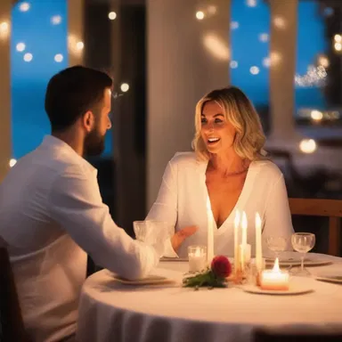 She surprised her partner with a romantic candlelit dinner for their birthday.
