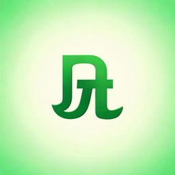 Create a logo based on the letter 'J' for an online channel. The design should incorporate various shades of green and elements of wires woven into the letter.