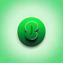 Design a circular logo that signifies the letter 'J' for an online channel. The logo should fuse elements of green color schemes and circuit designs woven into its aesthetic.