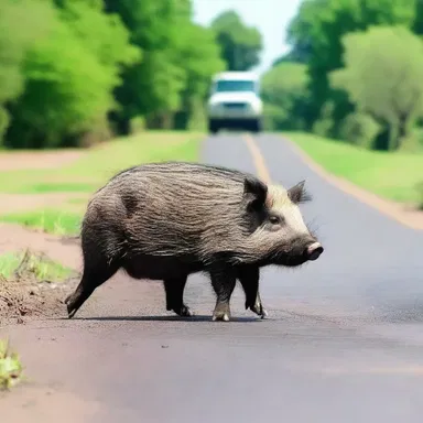 Why did the musk hog cross the road? To get to the stinky side!