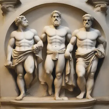 The ancient Greek gods were often depicted in numinous forms, radiating power and divinity.