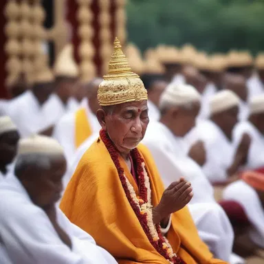 The worshippers were moved to tears as they experienced the numinous presence of the divine during the religious ceremony.