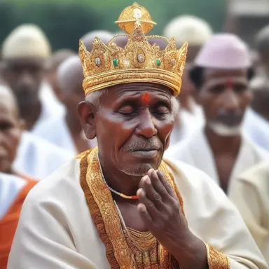 The worshippers were moved to tears as they experienced the numinous presence of the divine during the religious ceremony.