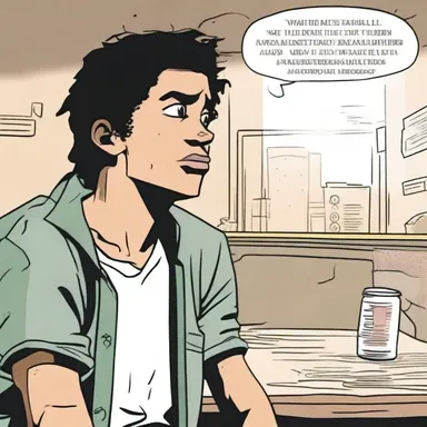 In the comic strip, the protagonist encounters a crack addict who is struggling with their addiction.