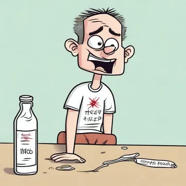 The cartoon depicted a crack addict in a humorous way, aiming to raise awareness about the dangers of addiction in a lighthearted manner.