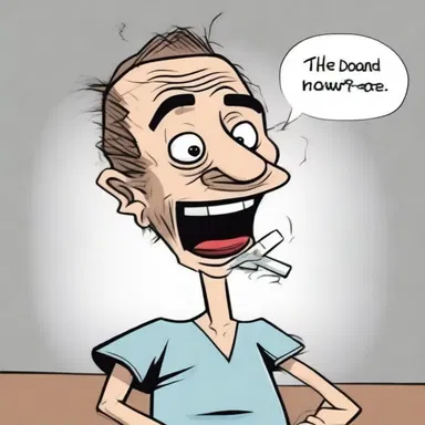 The cartoon depicted a crack addict in a humorous way, aiming to raise awareness about the dangers of addiction in a lighthearted manner.