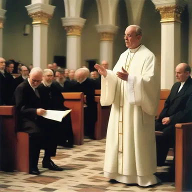 The cynic questioned the sincerity of the priest's sermon during the Sunday service.