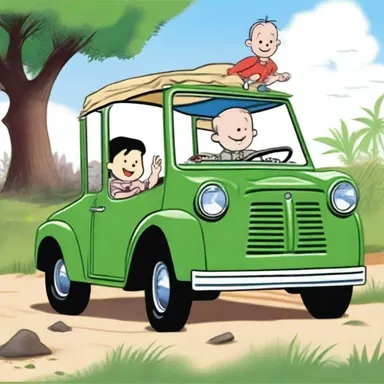 In the classic children's book, the main character embarked on a grand adventure with a moke as his loyal companion.