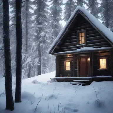 The characters in the horror movie found themselves trapped in a remote cabin during a relentless snowstorm, adding to the suspense and fear.
