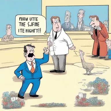 The unexpected punchline of the joke gave everyone a jolt of surprise and laughter.