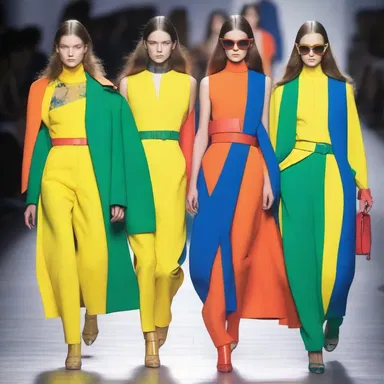 The bold and vibrant colors of the new fashion collection provided a visual jolt, making it stand out from other designs.
