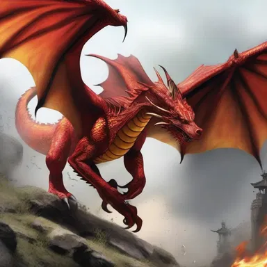 The dragon's wing beat caused the ground to jolt beneath them.