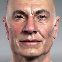 Generate a detailed and realistic human portrait showcasing expressive features and emotions.