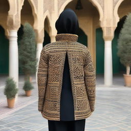 A social jacket for Iranian women, designed to exhibit elements inspired by the unique architecture of Badgir, standing gloriously in Yazd province, Iran.