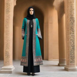 A social jacket for Iranian women, designed to exhibit elements inspired by the unique architecture of Badgir, standing gloriously in Yazd province, Iran.