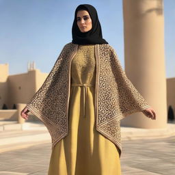 A social jacket for Iranian women, designed with elements inspired by the distinct windcatcher structures, or Badgir, from Yazd province.