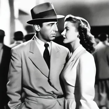 The movie 'Casablanca' is an exemplifying romantic film that portrays a passionate love story set during World War II.