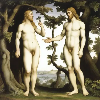 The story of Adam and Eve is canonical in the Christian history.
