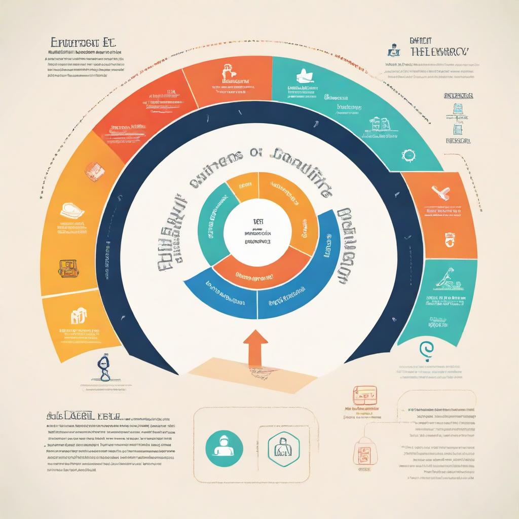 An infographic showing a student's journey from novice to expert, incorporating aspects of Experiential Learning Theory (ELT), symbolized by an unfolding spiral, and the Novice to Expert Theory, represented by increasing levels of skill. The end stage depicts the student proficiently handling emergency situations.