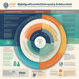 An infographic, in English, illustrating the integration of Experiential Learning Theory (ELT) and Novice to Expert Theory. Depict a spiral signifying the unfolding of ELT and levels indicating the progression from novice to expert, culminating in a student expertly addressing emergencies.