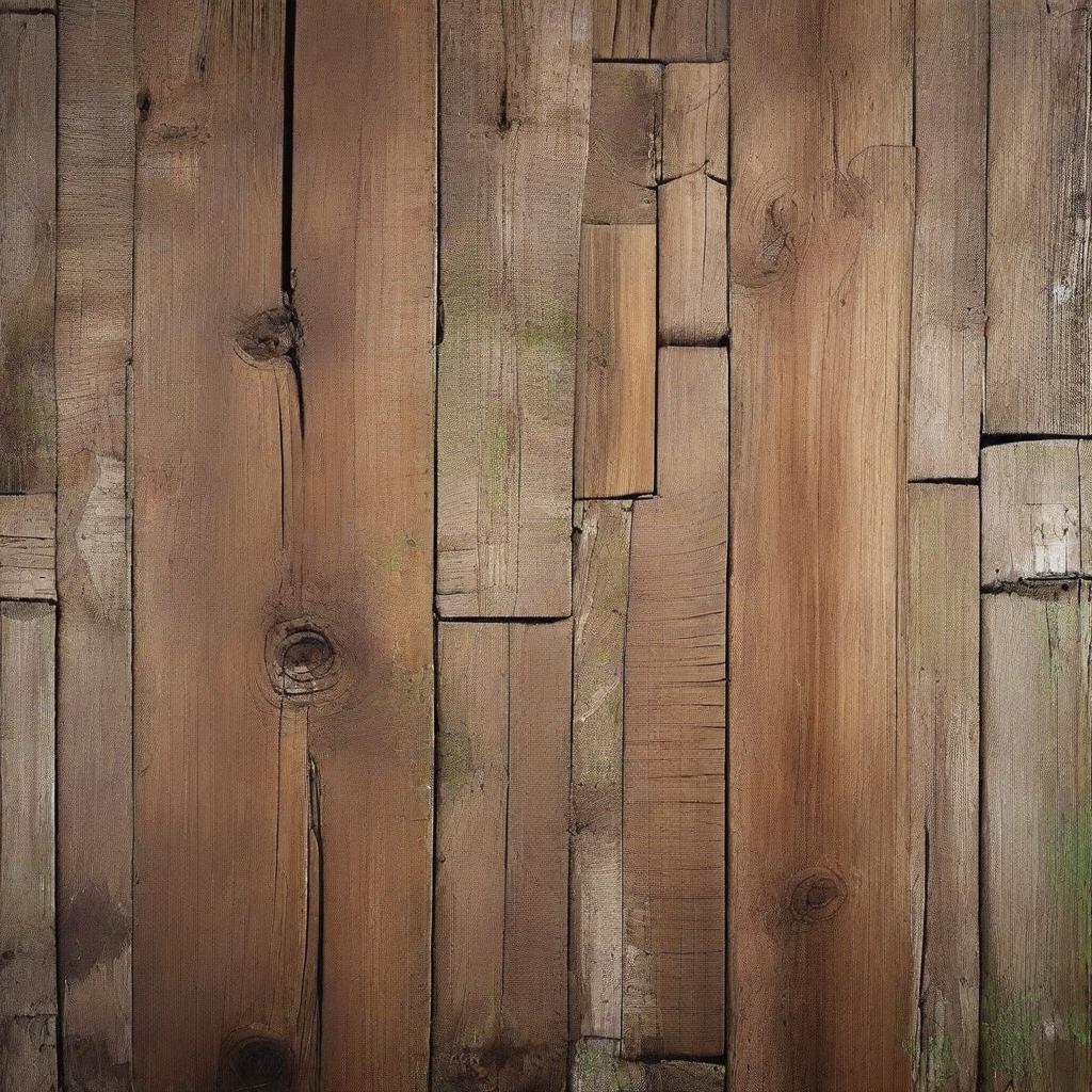 Generate a 'Background Wood' image, a digital background incorporating nature with wooden elements. It should fuse the rustic charm of wood with striking digital elements.