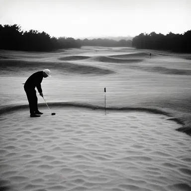 In 1863, the first golf course was established in Scotland and players would tee up their balls on small mounds of sand.