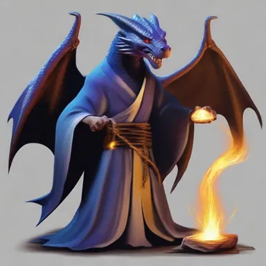 In the magical kingdom, the sorcerer tees up a powerful spell to defeat the evil dragon