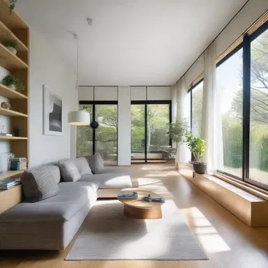 The architect tees up the floor plan, meticulously arranging each room to maximize space and natural light