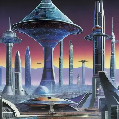 The futuristic city of Neo-Orion boasted advanced technology, including highly advanced color televisions that displayed stunning visuals from science fiction movies.