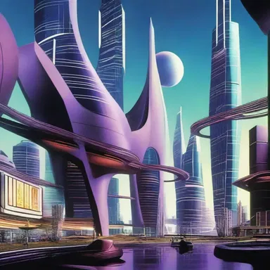 The futuristic city of Neo-Orion boasted advanced technology, including highly advanced color televisions that displayed stunning visuals from science fiction movies.
