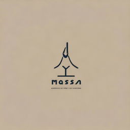 A minimalistic and simple logo design for 'Mehsa', incorporating cues from the sewing and tailoring profession