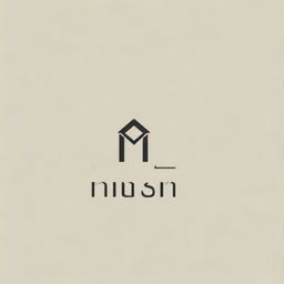 A minimalistic and simple logo design for 'Mehsa', incorporating cues from the sewing and tailoring profession