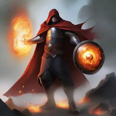 In the fantasy novel, the hero used a magical shield to deflect the fireballs cast by the evil sorcerer.
