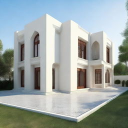 An alternative design of an Algerian house, still valued at one million Dinar, having a surface area of 150 square meters, with modern and efficient layout.