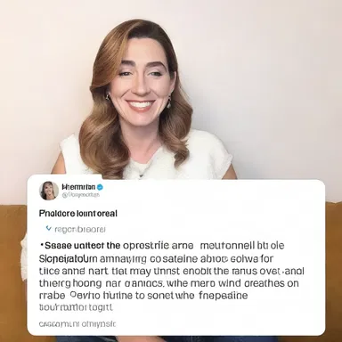 She tried to deflect the embarrassing question by responding with a witty joke.