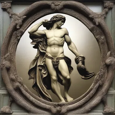 In Greek mythology, the hero Perseus used his mirrored shield to deflect the gaze of Medusa.