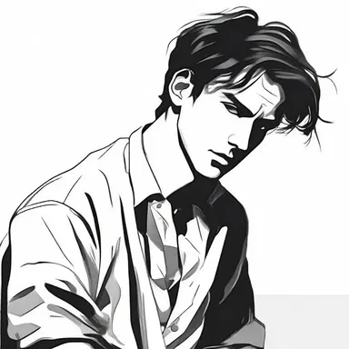 In the novel, the protagonist had a troubled past that he tried to deflect when questioned by others.