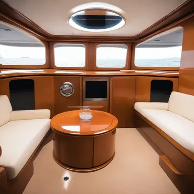 In the layout of the luxury yacht, a glory hole was strategically placed at the stern to provide additional storage space for marine equipment.