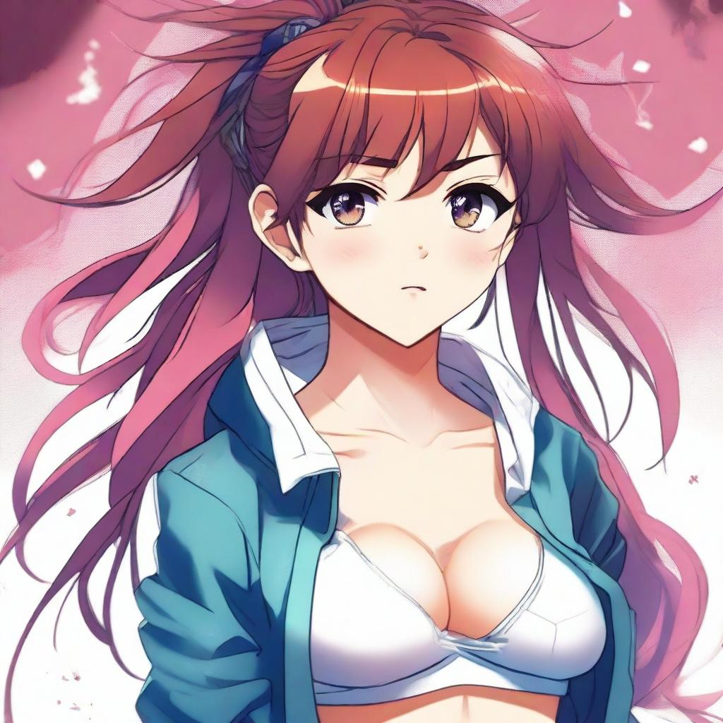 A high-quality digital art image showcasing an anime girl