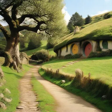 In J.R.R. Tolkien's 'The Lord of the Rings', the peaceful Shire is home to the hobbits.