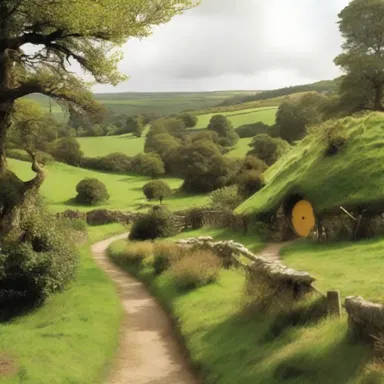 In J.R.R. Tolkien's 'The Lord of the Rings', the peaceful Shire is home to the hobbits.