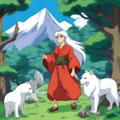 In the anime series 'Inuyasha', the protagonist must journey through a magical shire to collect the shards of a powerful jewel.