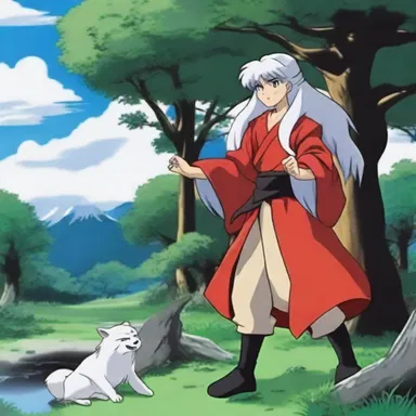 In the anime series 'Inuyasha', the protagonist must journey through a magical shire to collect the shards of a powerful jewel.