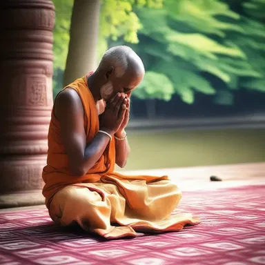 The devotee prayed inattentively, their mind often drifting to worldly matters.