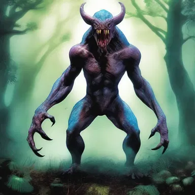 The lipless creature from the magical realm had a mysterious and otherworldly appearance, adding to the mystique of the story.